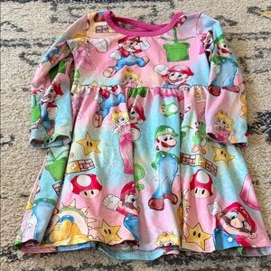 Colorful Super Mario Themed Dress size 4T